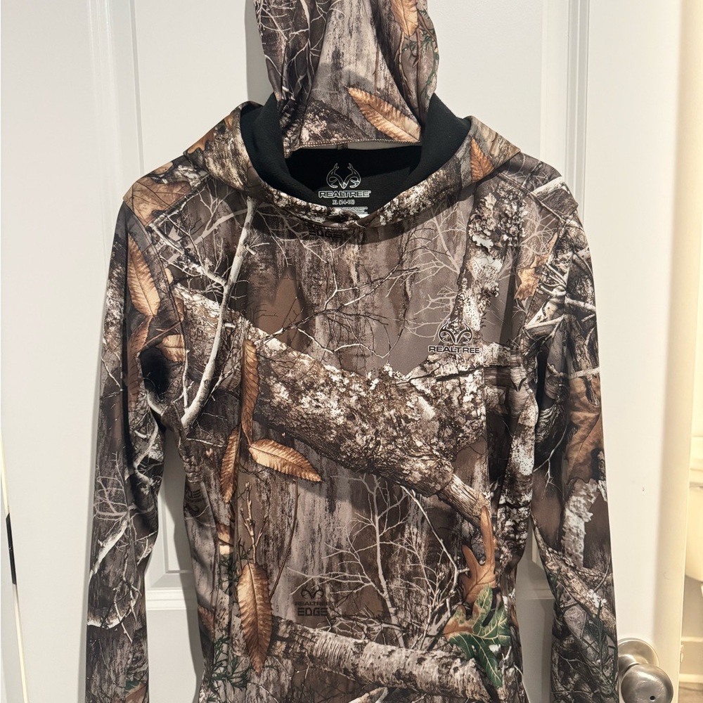 Realtree Edge Camouflage Hoodie with Brown and Green Accents